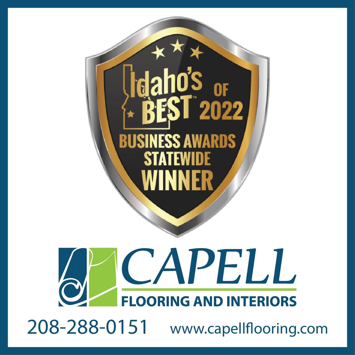 Capell Flooring and Interiors Voted Idahos Best Flooring Store 2020 2021 and 2022