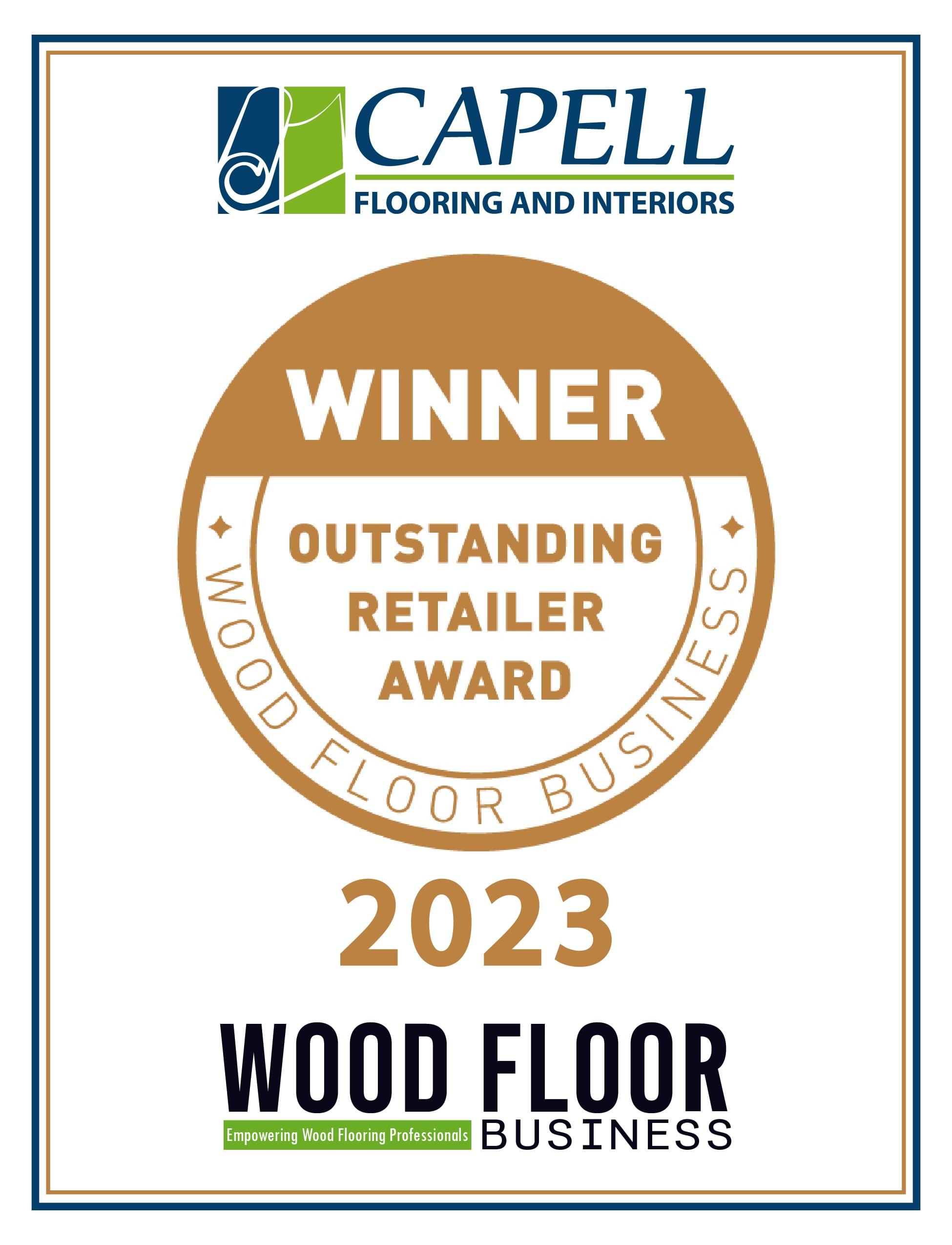 Capell Flooring and Interiors, Wood Floor Business Retailer of the Year 2023 Capell Flooring