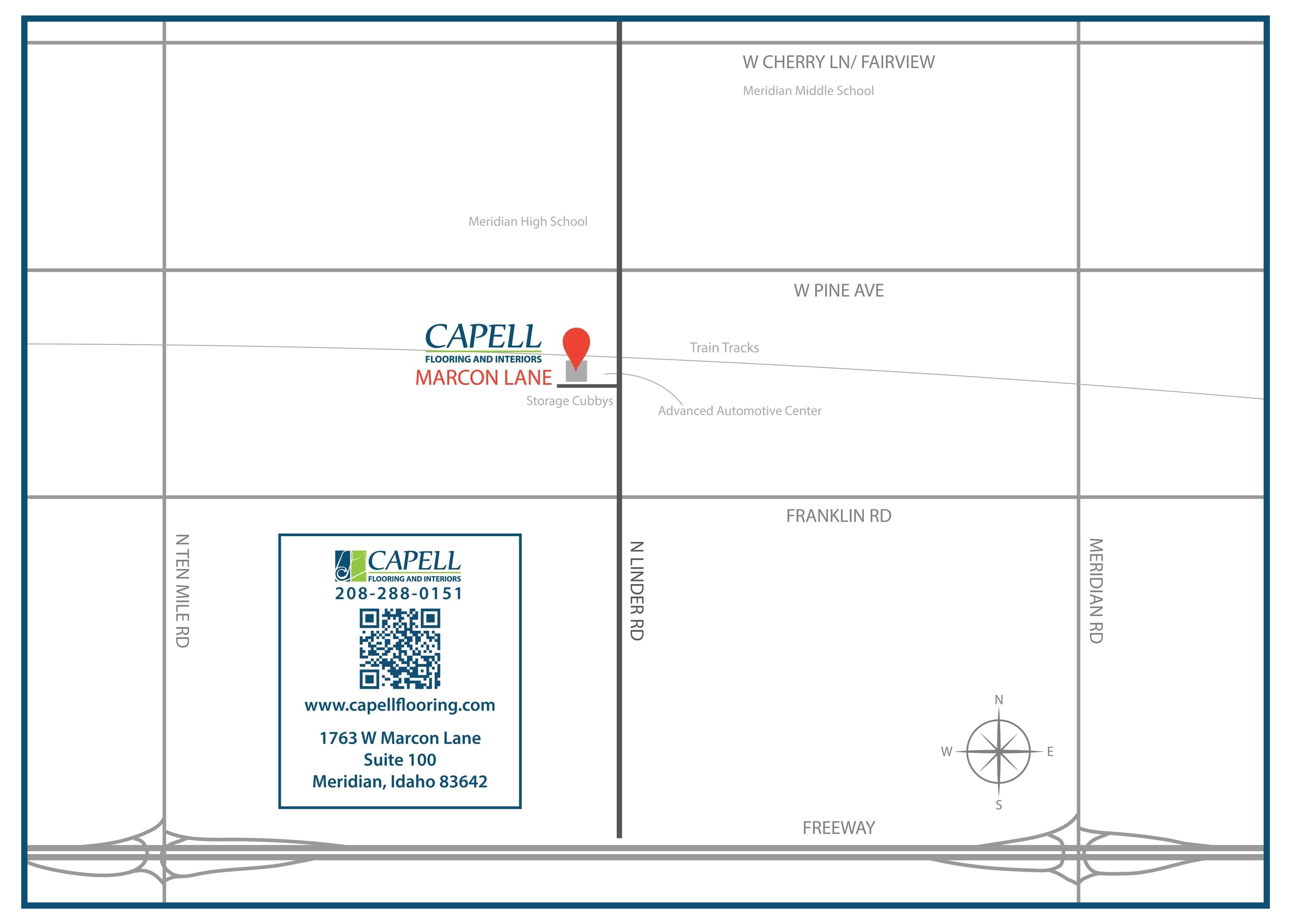 Capell Flooring and Interiors Directions, Meridian Idaho Flooring Store Directions